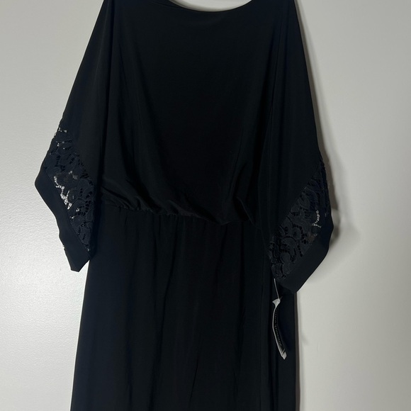 JESSICA HOWARD Womens Lace Solid Elbow Sleeve Boat Neck Knee Length dress size 8 - Picture 13 of 14